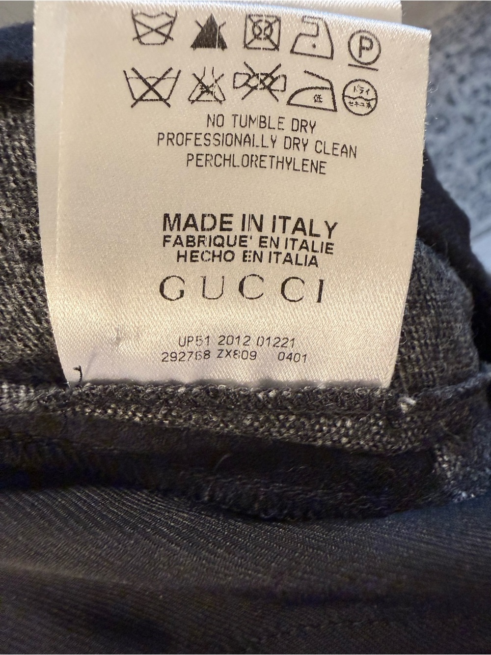 Vintage Gucci Wool Straight leg pants with interlocking GG - Picture 8 of 9